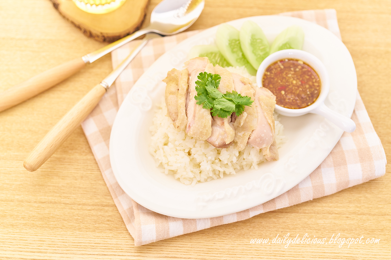 dailydelicious Rice cooker Chicken Rice ข้าวมันไก่ (Kao man kai)