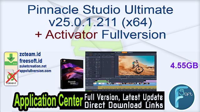 Pinnacle Studio Ultimate v25.0.1.211 (x64) + Activator Fullversion