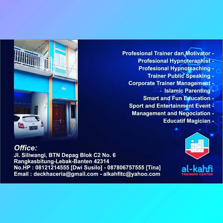 Pelatihan Hipnosis & Hipnoterapi bersama Mr Dwi Batman Pelatihan Hipnosis & Hipnoterapi bersama Mr Dwi Batman