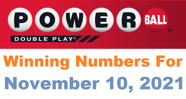 PowerBall Double Play Winning Numbers for November 10, 2021