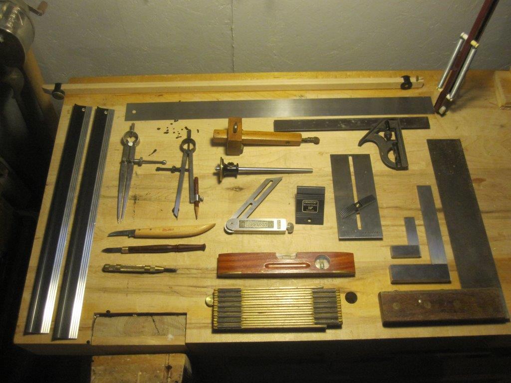 The Valley Woodworker Measuring and Markings tool selections