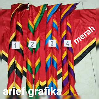 Scarf Pramuka 3 Warna Dasar Merah - Alat Pramuka Online