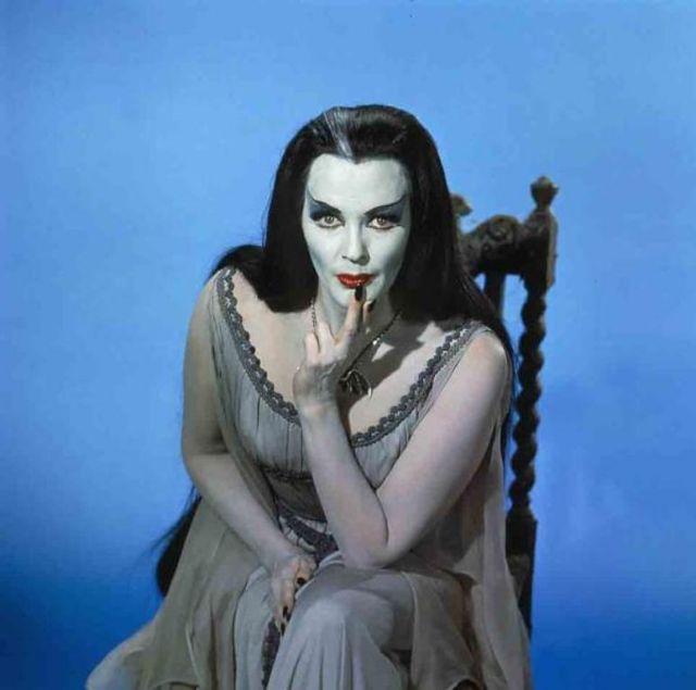 Amazing Color Photos of Yvonne De Carlo as Lily Munster in the Hit "The Munsters