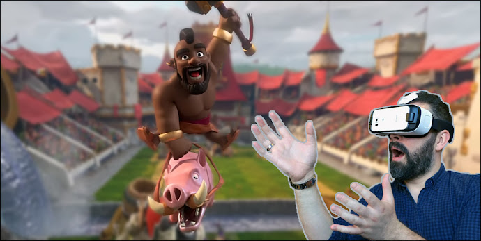 Vídeo de Clash Royale em 360° VR Movie Virtual Reality Clash Royale 360°