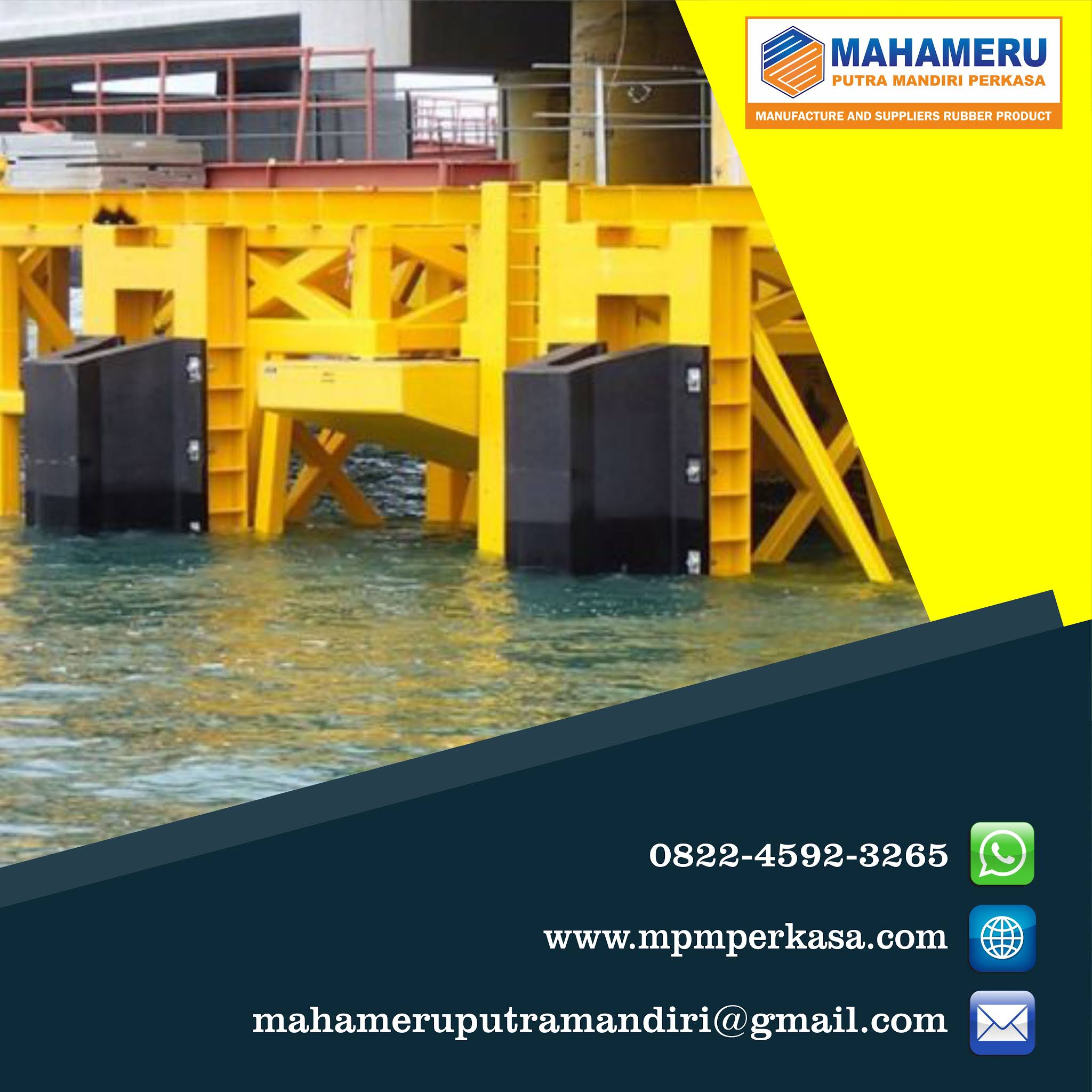 Rubber Fender V Rubber Fender Dermaga V Karet Fender Tipe V Cirebon
