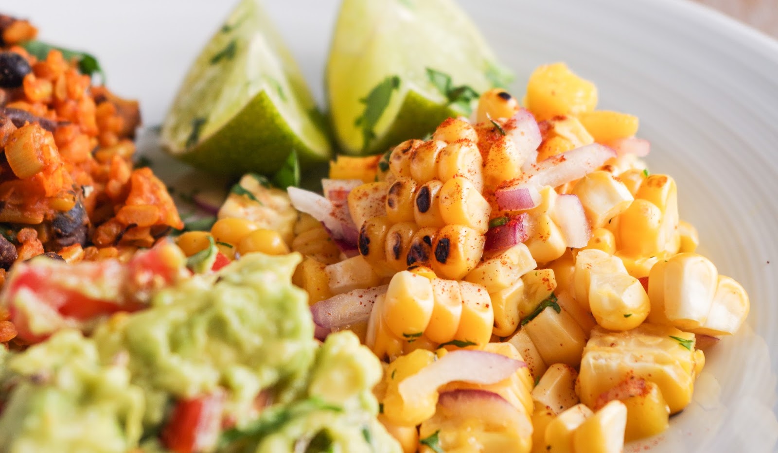 Mexican Rice Grilled Corn Mango Salsa Euphoric Vegan