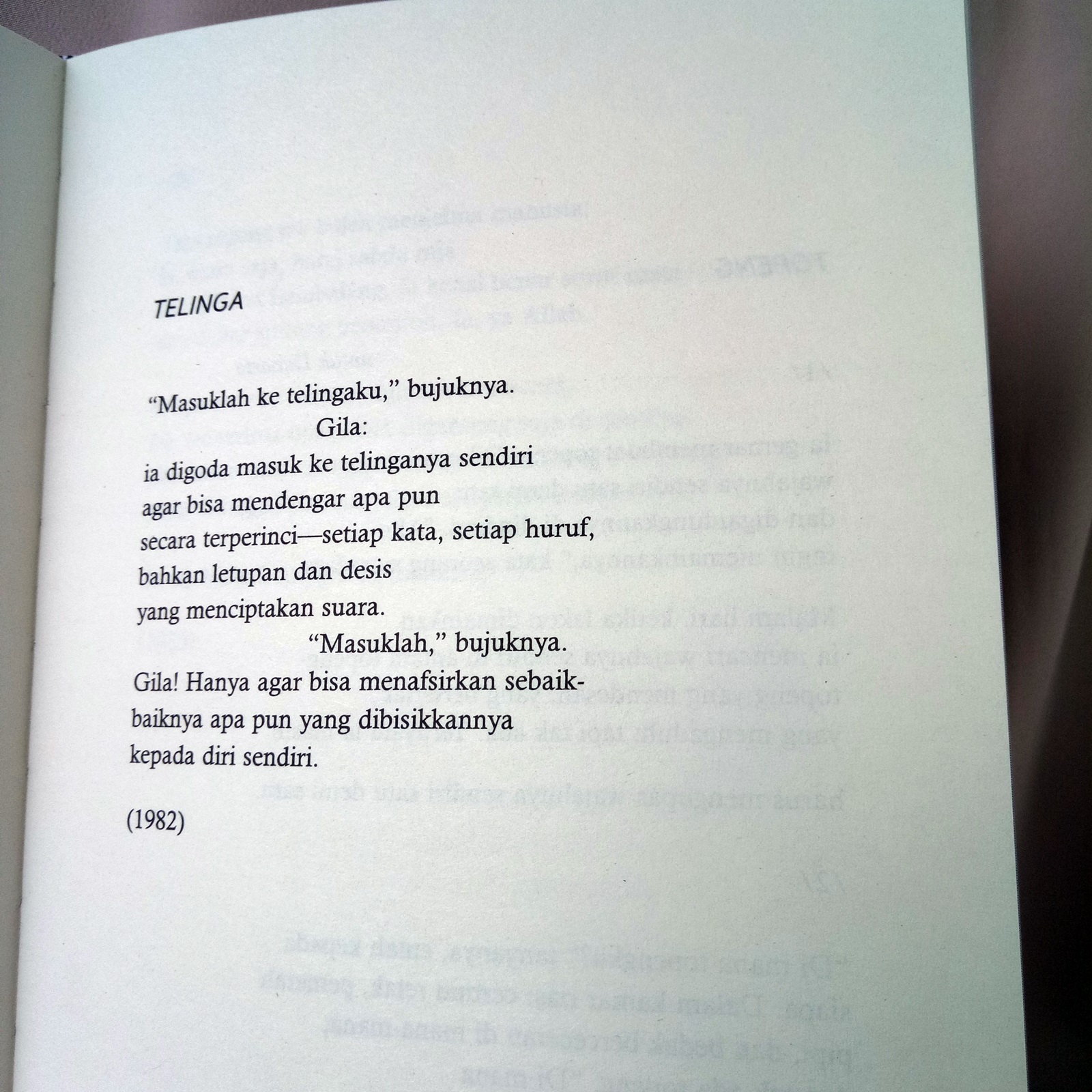 Puisi Sutardji Calzoum Bachri Aku Ingin Mencintaimu KT Puisi