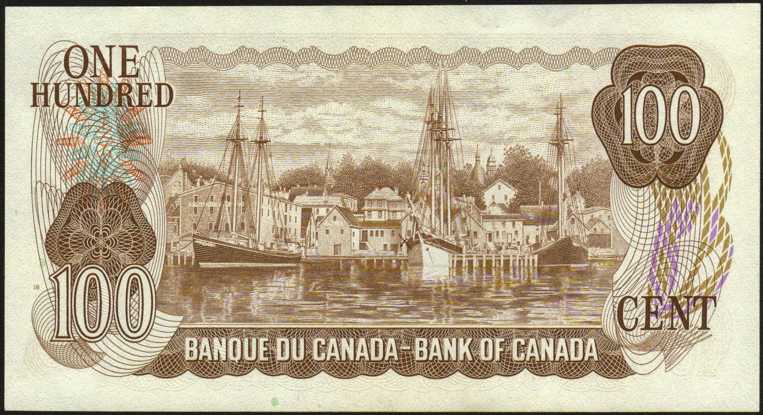 verdrietig op tijd rots World Banknotes & Coins Pictures | Old Money, Foreign Currency Notes, World  Paper Money Museum: Canada 100 Dollar Note 1975 Sir Robert Borden