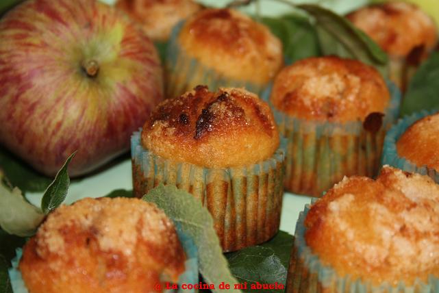  Magdalenas de manzana 