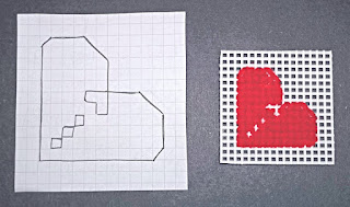 Heart corner design chart