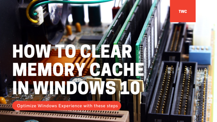 Windows 10에서 메모리 캐시를 지우는 방법
