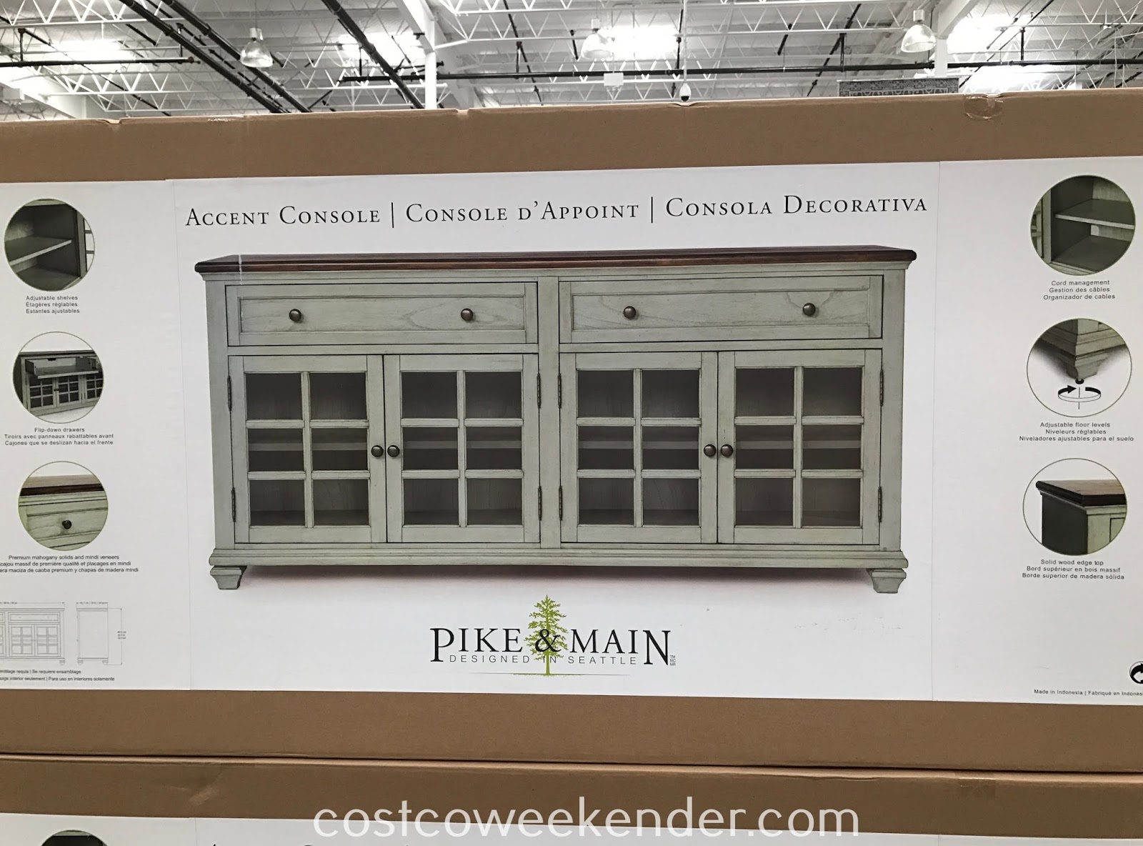 Pike & Main Accent Console Costco Weekender