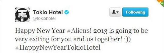 Twitter e Facebook Oficiais dos Tokio Hotel