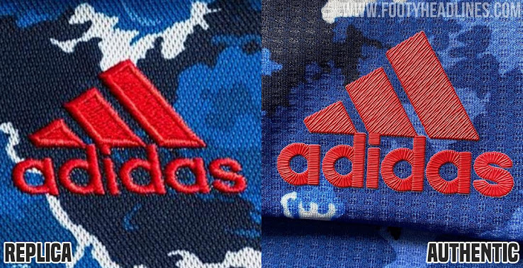 Unbelievable Differences - Adidas 2020 Authentic vs Replica Logo Application - Footy Headlines
