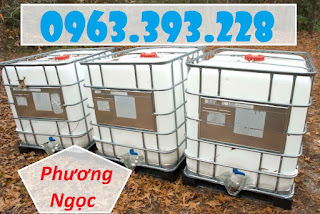 Bồn nhựa vuông 1 khối, thùng nhựa 1000 Lít đã qua sử dụng UntitledY5