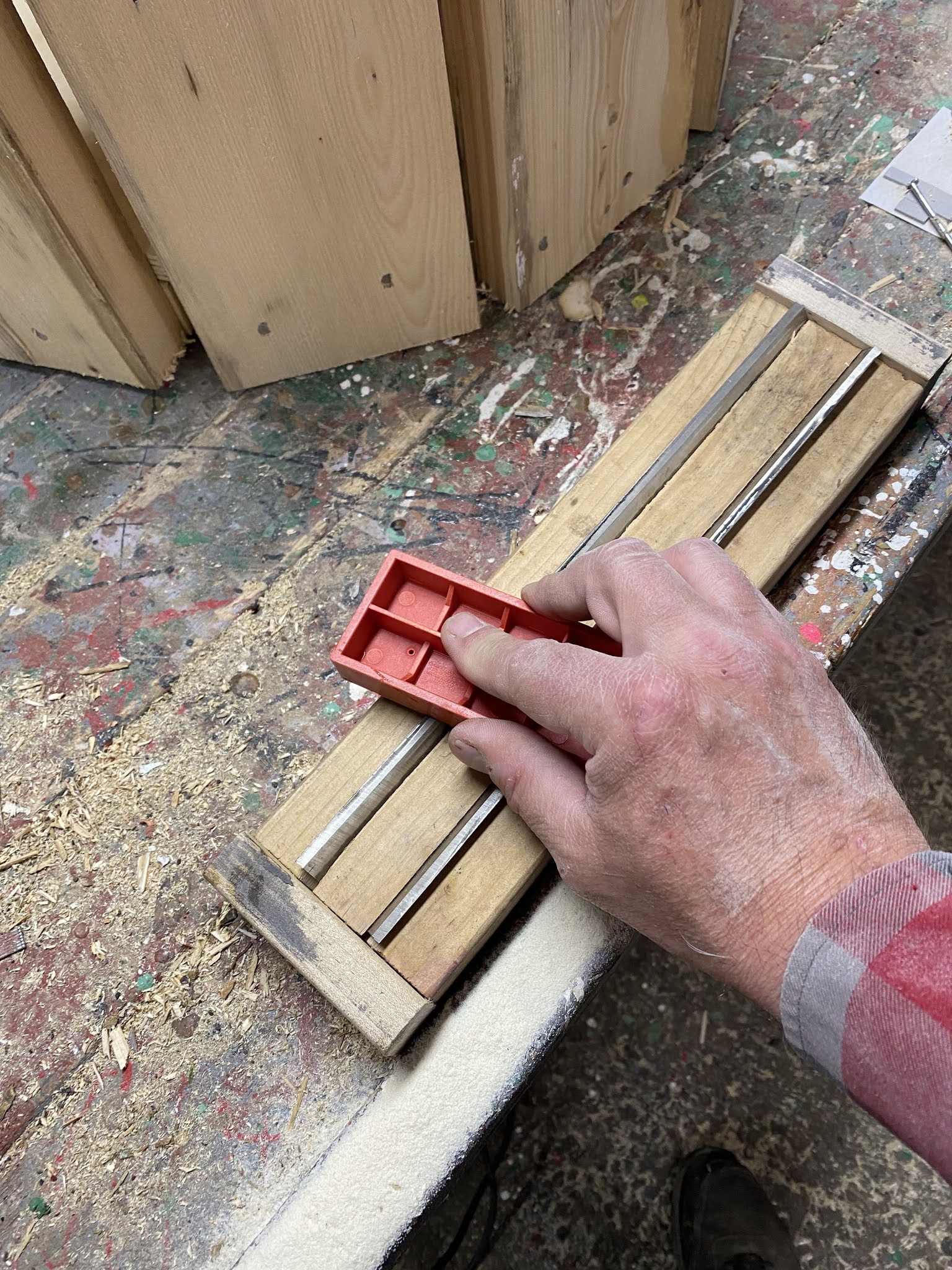 Making a Super Simple Planer Knife Sharpener Small Chronicles