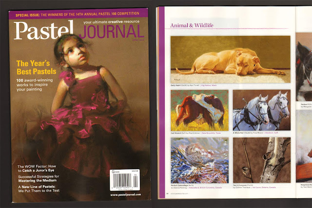 Colette Theriault's painting wins Honorable Mention Award at Pastel Journal's Pastel 100 Competition