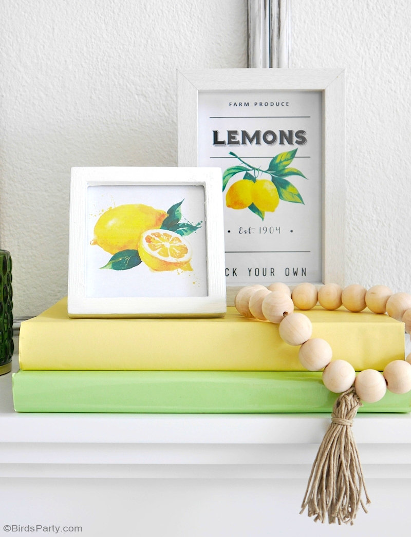 Lemon Decor Ideas + Lemon DIY Crafts For Home Decor - Dear Creatives