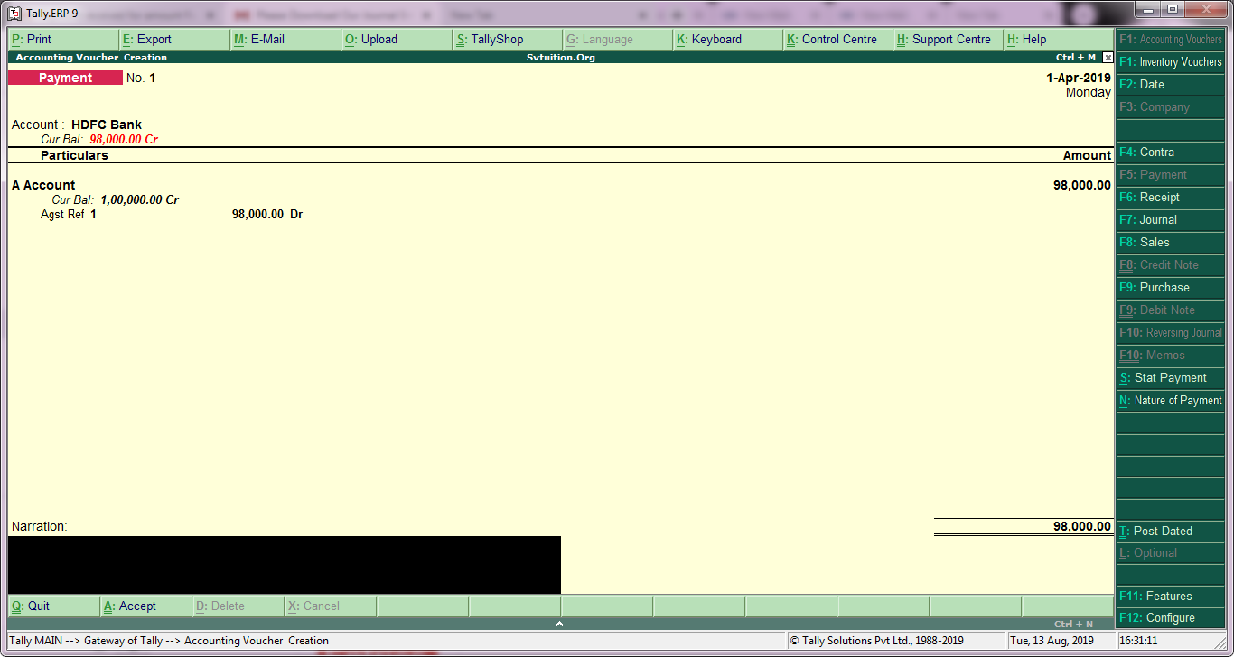 sales entry in tally erp 9 sales entry in tally erp 9