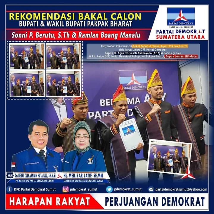 Partai Penguasa Pakpak Bharat Dukung Sonni Ramlan Untuk Bertarung Di Pilkada Metrokampung Com