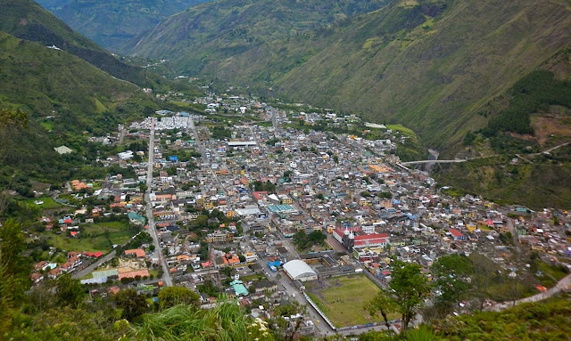 Vista da cidade de Baños – Equador