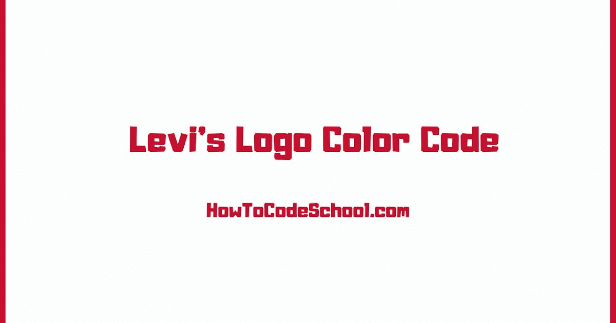 levis color code