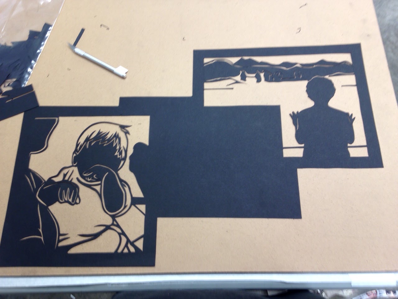Brianna's Process Blog: Paper Cutting Process