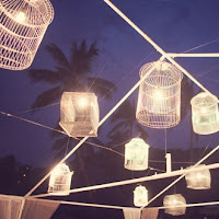 Dance Floor Decorated with Bird Cage Lights