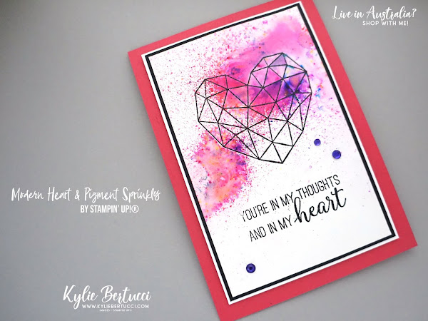 Modern Heart with Pigment Sprinkles