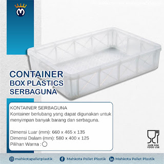 Jual Container Box Plastik: Ukuran dan Spesifikasi