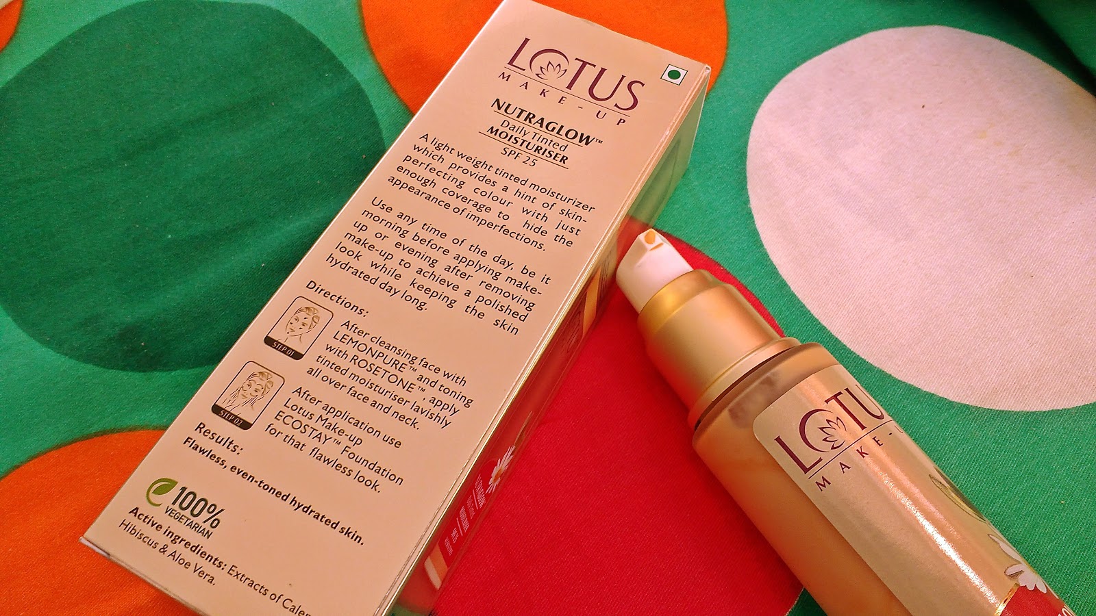 Lotus Herbals Nutraglow Daily Tinted Moisturiser SPF 25 Review (Bright