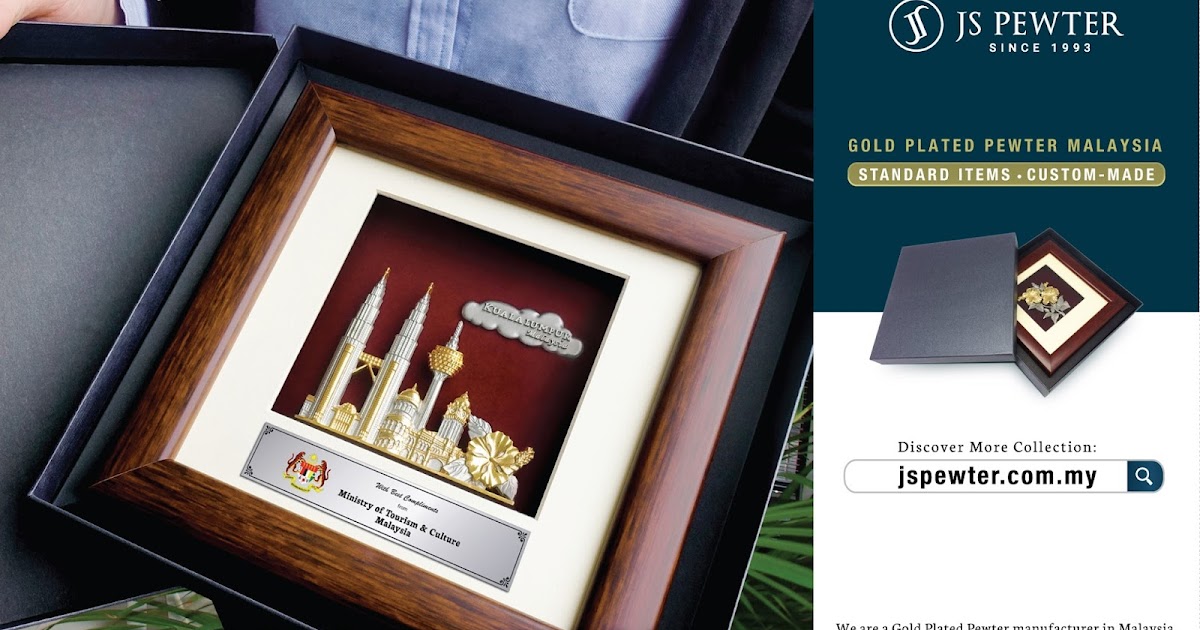 Corporate Gifts Award Plaque Malaysia (JS Pewter) Pewter Exclusively