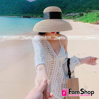 Áo Lưới Đi Biển M001 ao luoi di bien M001