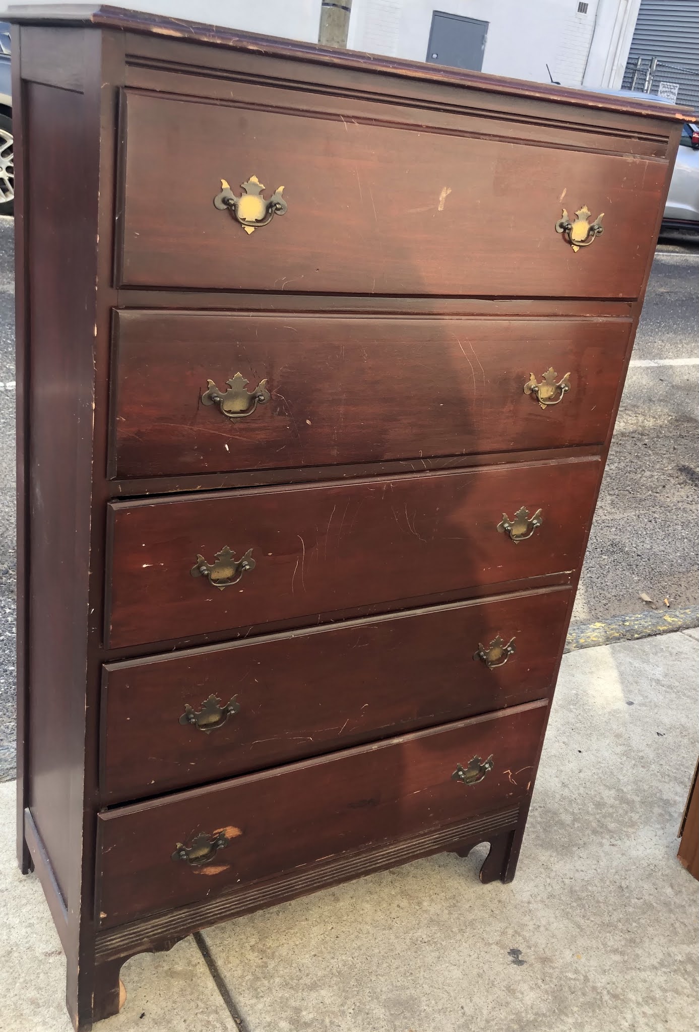 Uhuru Furniture & Collectibles 480819 Dark Chest of Drawers 85 SOLD