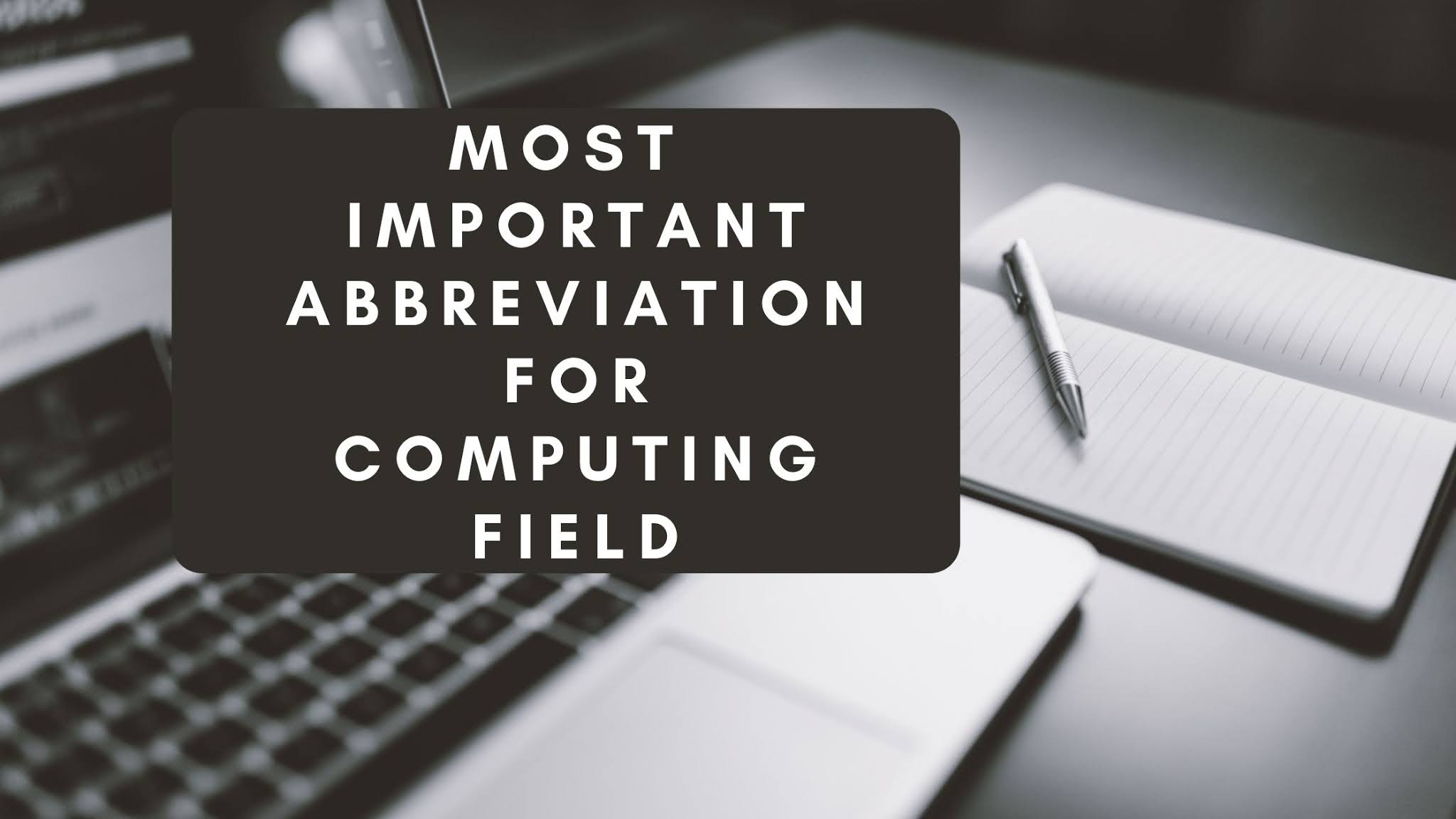 60 Most important computer abbreviations PDF download Part1