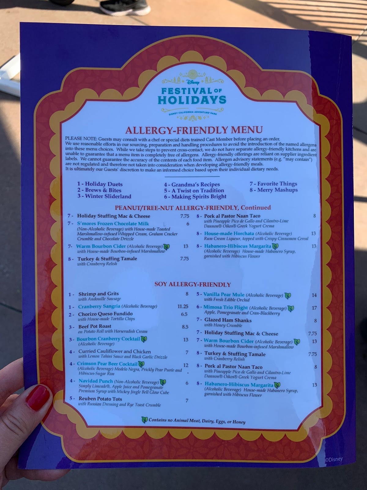 Disney Festival of Holidays Gluten Free Janel Berchielli