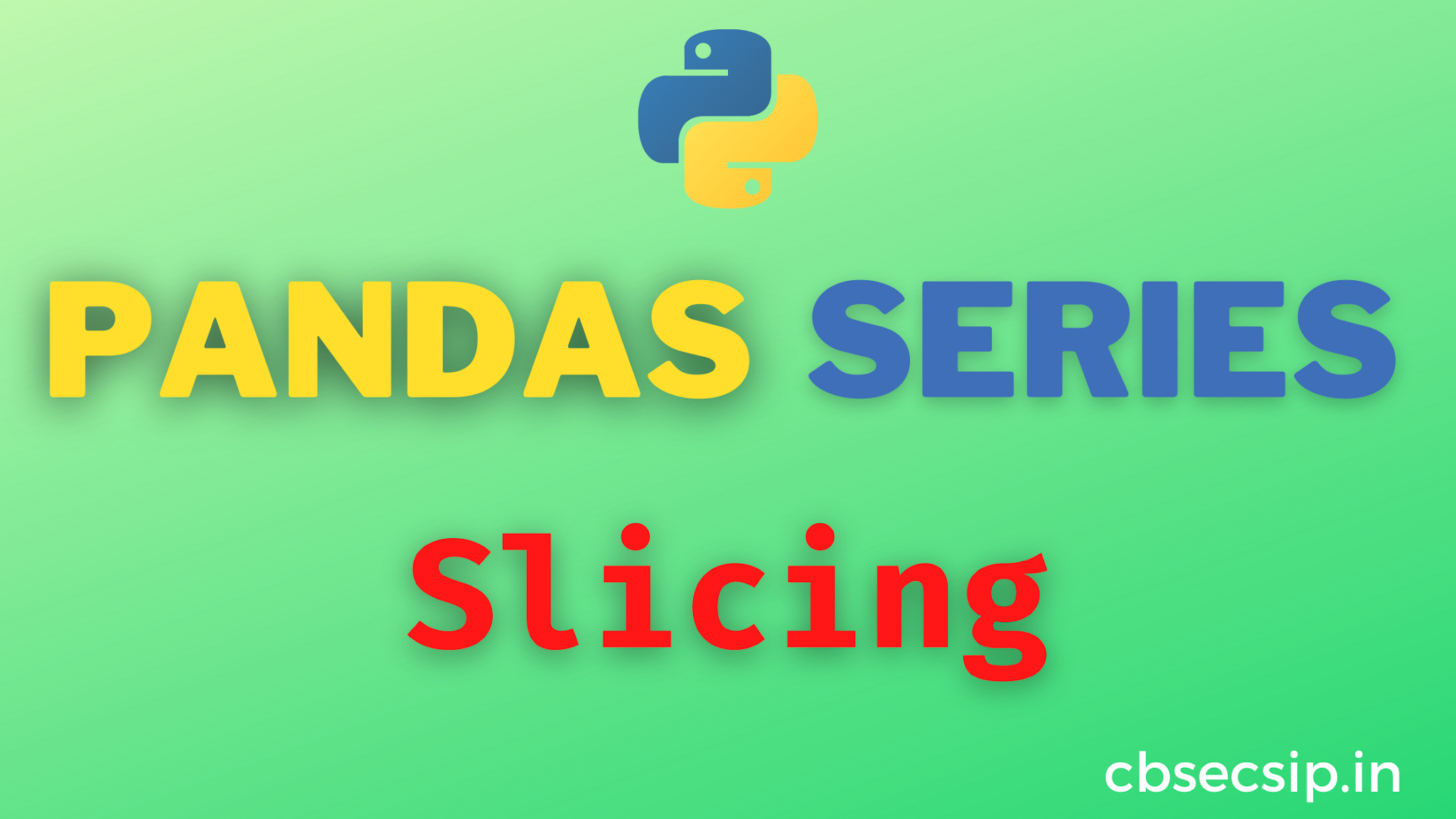 Accessing Pandas Series Slices