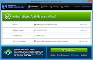 Malwarebytes Anti-Malware 2.1.8.1057 Screenshot