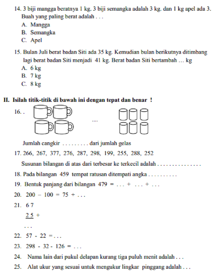 Inilah Soal Ski Kelas 9 Semester 2 Dan Kunci Jawaban Paling Populer