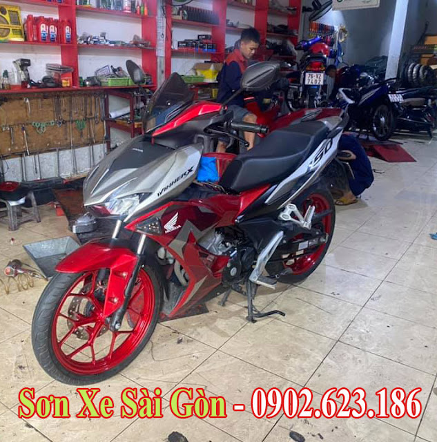 Honda Winner X ABS Thể Thao HRC Đỏ đen mâm vàng