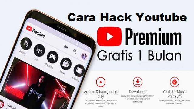 Cara hack youtube premium gratis
