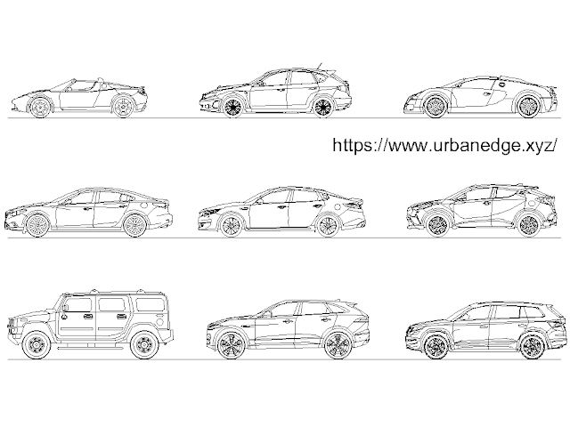 Car Elevations cad blocks - 9+ Free CAD Blocks