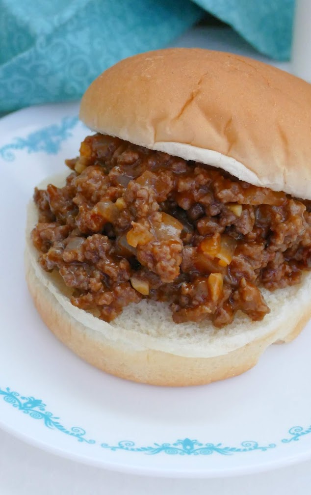 These sloppy joes are a great weeknight meal and ready in less than 20 minutes! The BBQ type sauce is unique, so tasty and the kids love them! Serve with chips, salad, fries or fruit for a complete meal! Also double or triple the batch for potlucks, game day or parties!