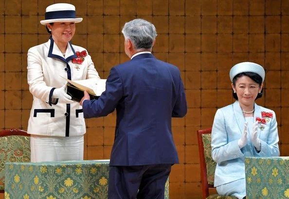 Crown Princess Kiko, Princess Hanako of Hitachi, Princess Nobuko of Mikasa, and Princess Hisako of Takamado