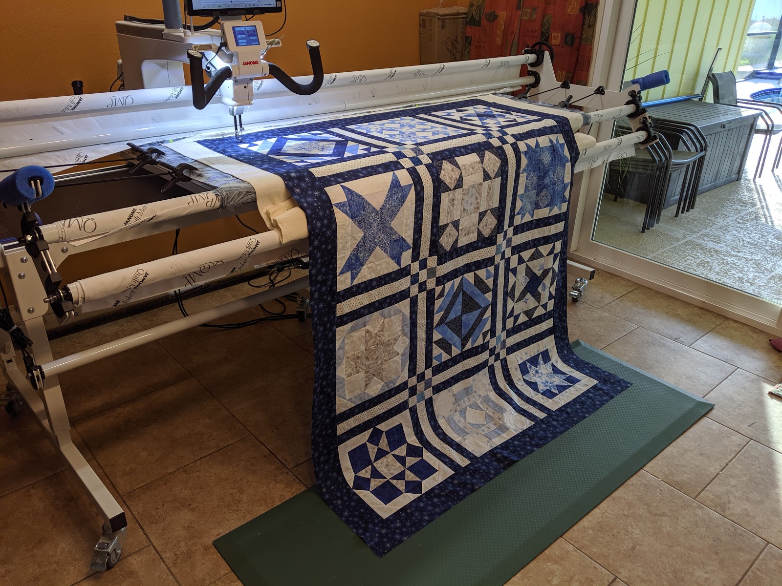 Winter Sampler Couch Quilt