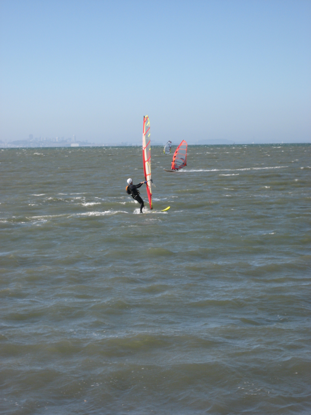 San Francisco Bay Area Windsurfing Labor Day at Coyote Point