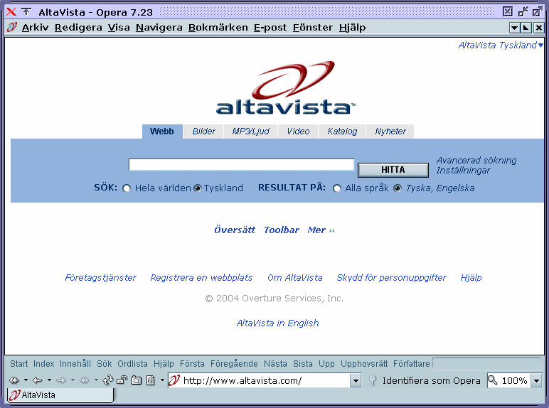 motores de busqueda ALTAVISTA