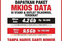 Kuota Pulsa Internet Mkios Data 369 dan 777 Update Terbaru