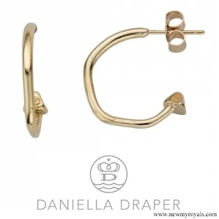 Kate Middleton accessorised with her Daniella Draper Cupid Hoop Earrings