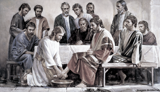 Jesus lavando os pés do apóstolos